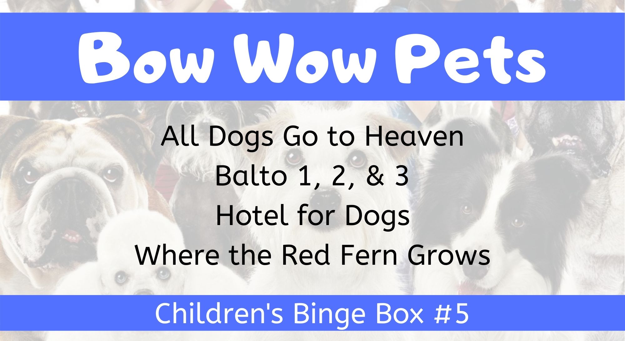 Bow Wow Pets Children's Binge Box
